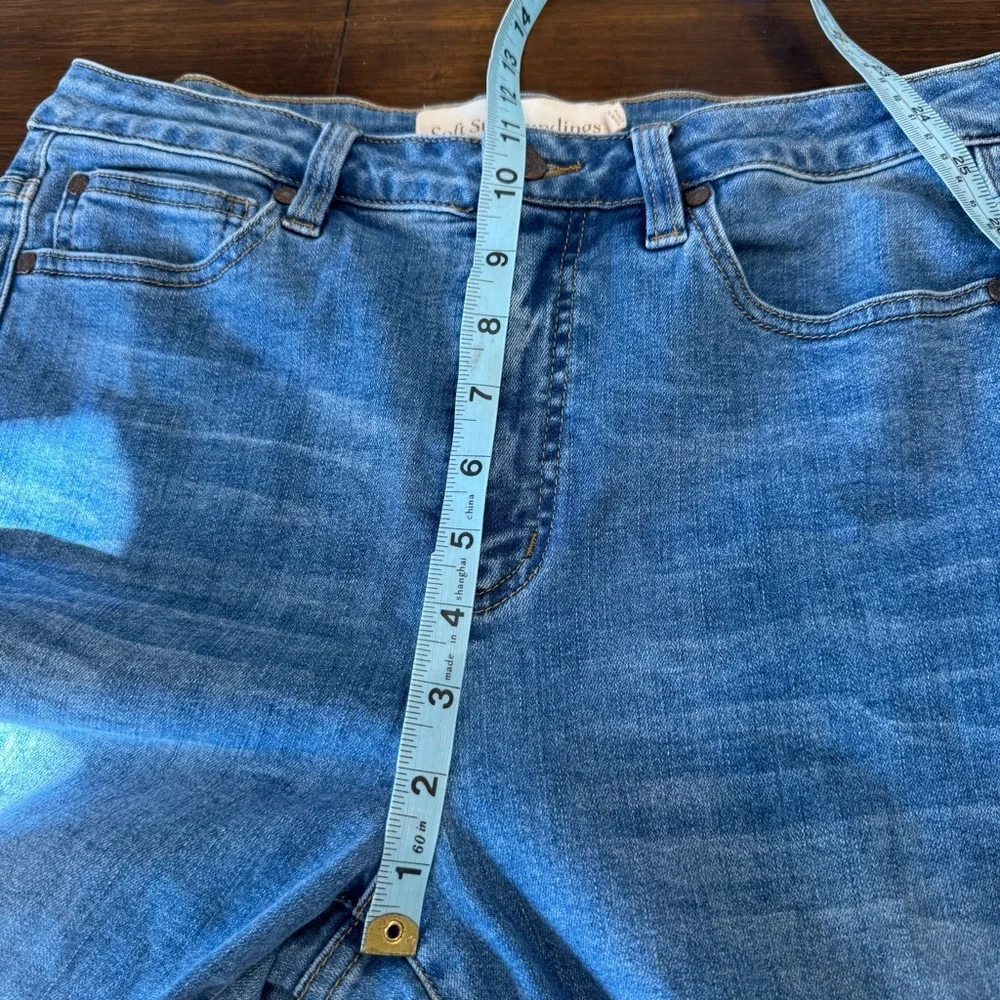 Soft Surroundings The Ultimate High Rise Slim Jeans Size 10 Light Wash 041921